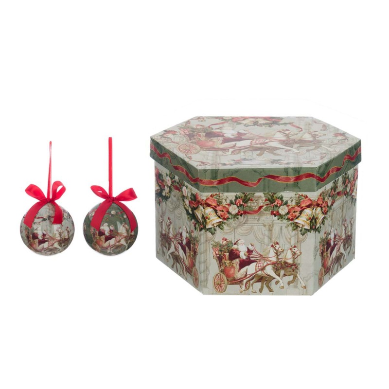  Geschenkbox Weihnachtskugeln Petersburger Nikolaus