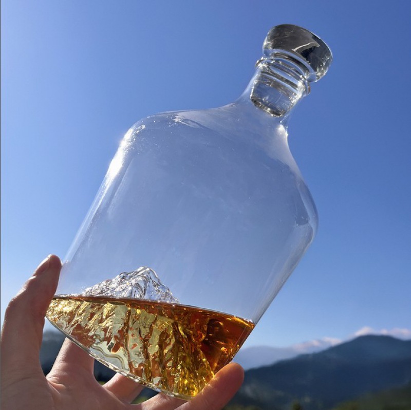  TOPOGRAPHIC Spirituosenflasche Matterhorn