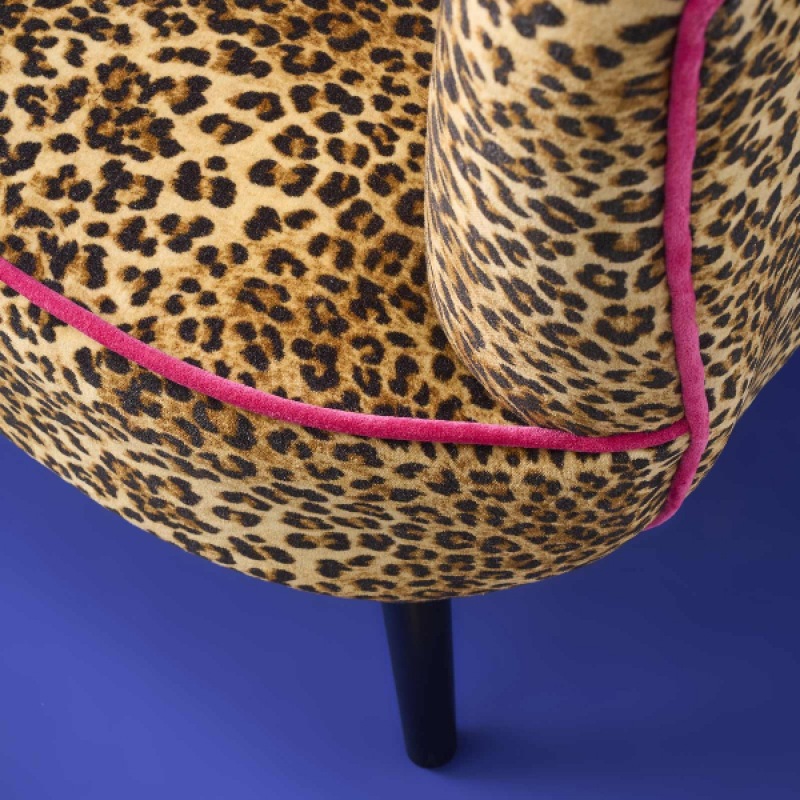  Sessel Leopard Pink Jungle