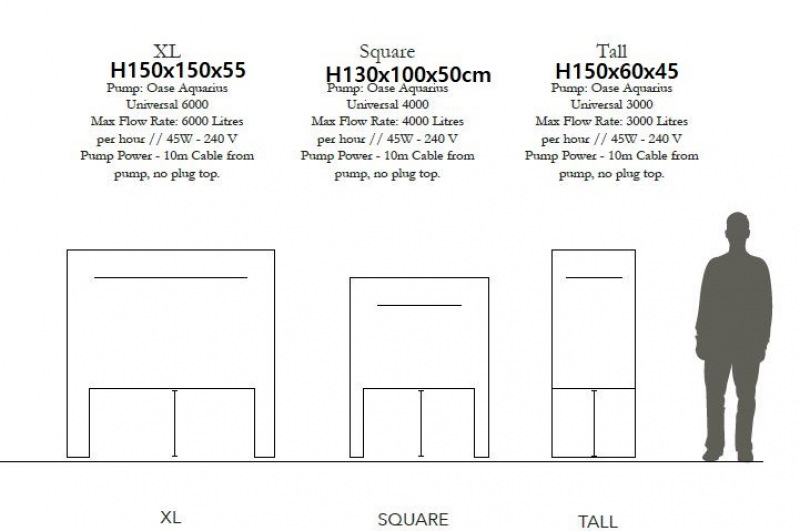  GARDEN ART Brunnen Arno 60 Tall