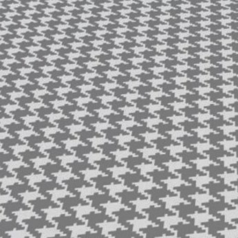  Läufer klein Hahnentritt  55 x 120 cm  grau-creme