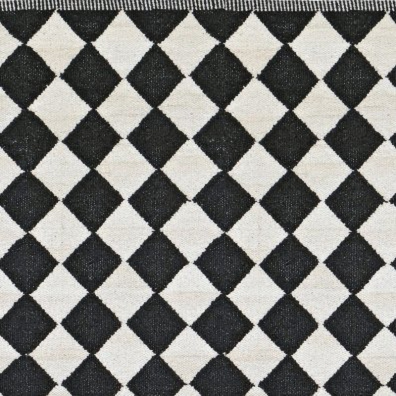  Läufer Diamond 55 x 120 cm schwarz-weiss