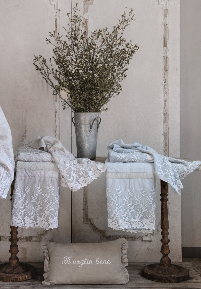  2-er HANDTUCH SET Florentina, blau