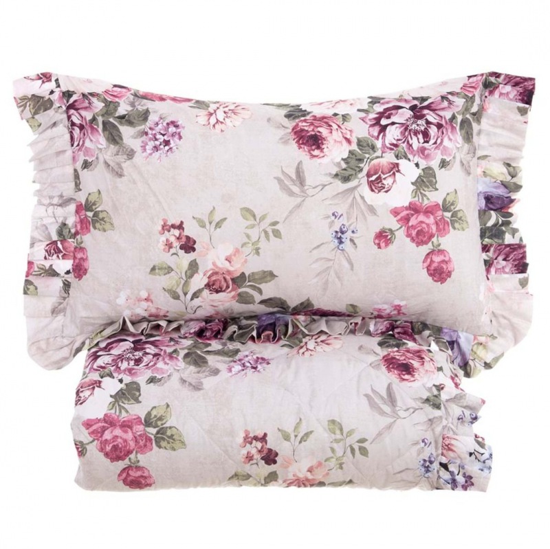  TAGESDECKE  Donna Fiore 260 x 260 cm