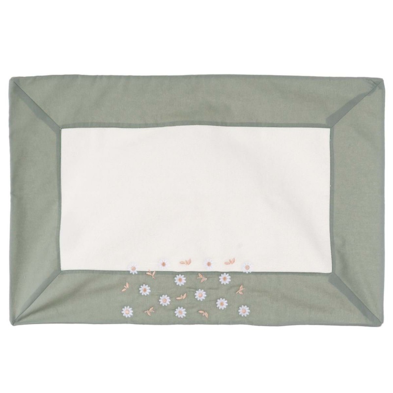  BLANC MARIE Badteppich Fiore, salbei, 50 x 80 cm