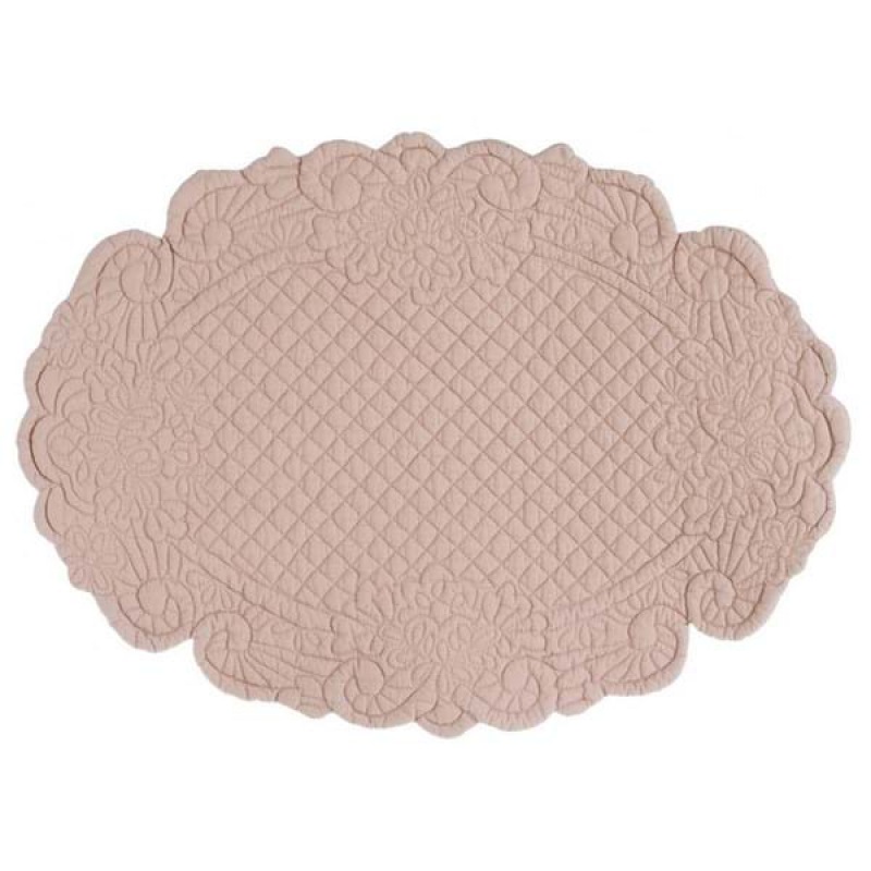  Tischset Boutis oval, softrose