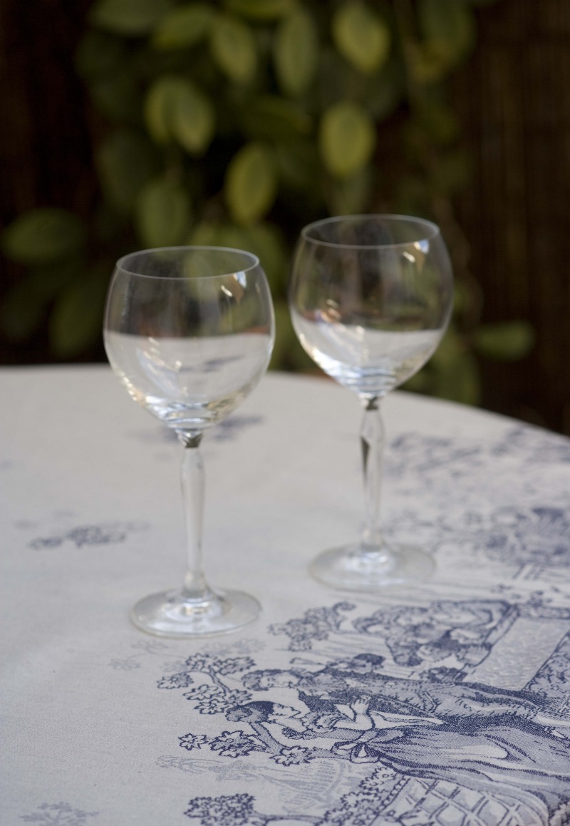  Tischdecke Versailles 160 x 260 cm, blau