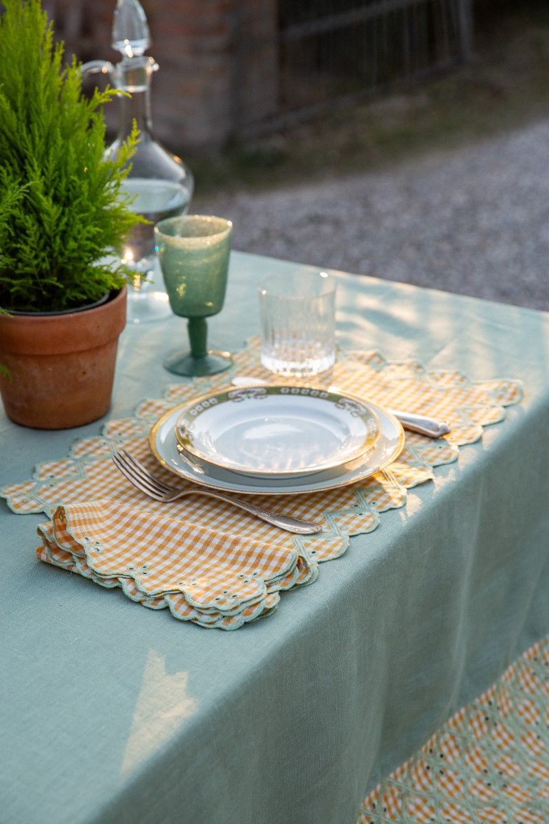  SERVIETTE Capri gelb
