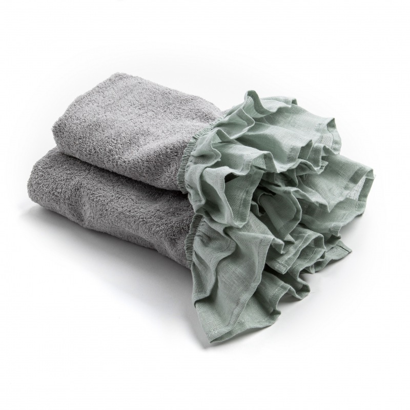  Handtuch Bella Donna Grau Salbei 60 x 100 cm