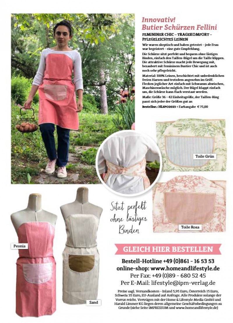  Bustier Schürze Peonia