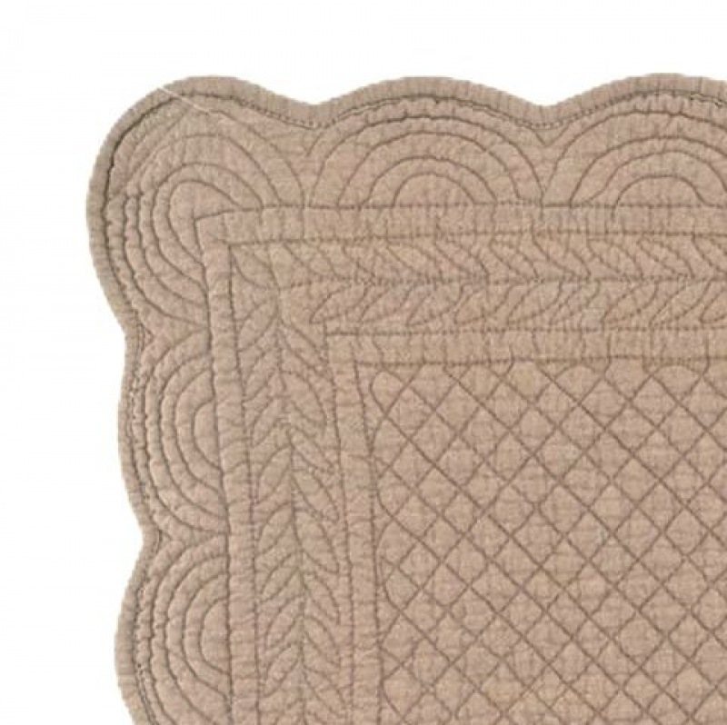 Tischset Boutis taupe-mokka french beige