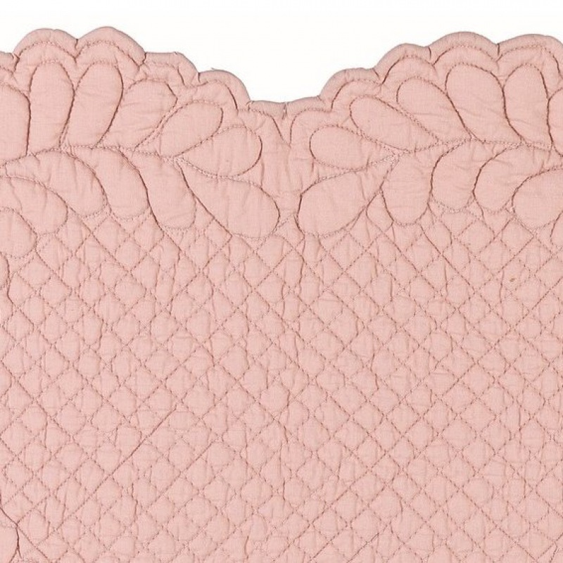  Boutis Tischset Herz, 42 x 42 cm, soft rose