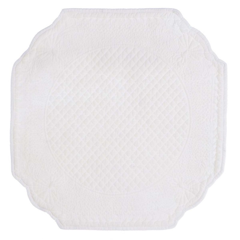  Tischset Boutis, weiss 42 x 42 cm