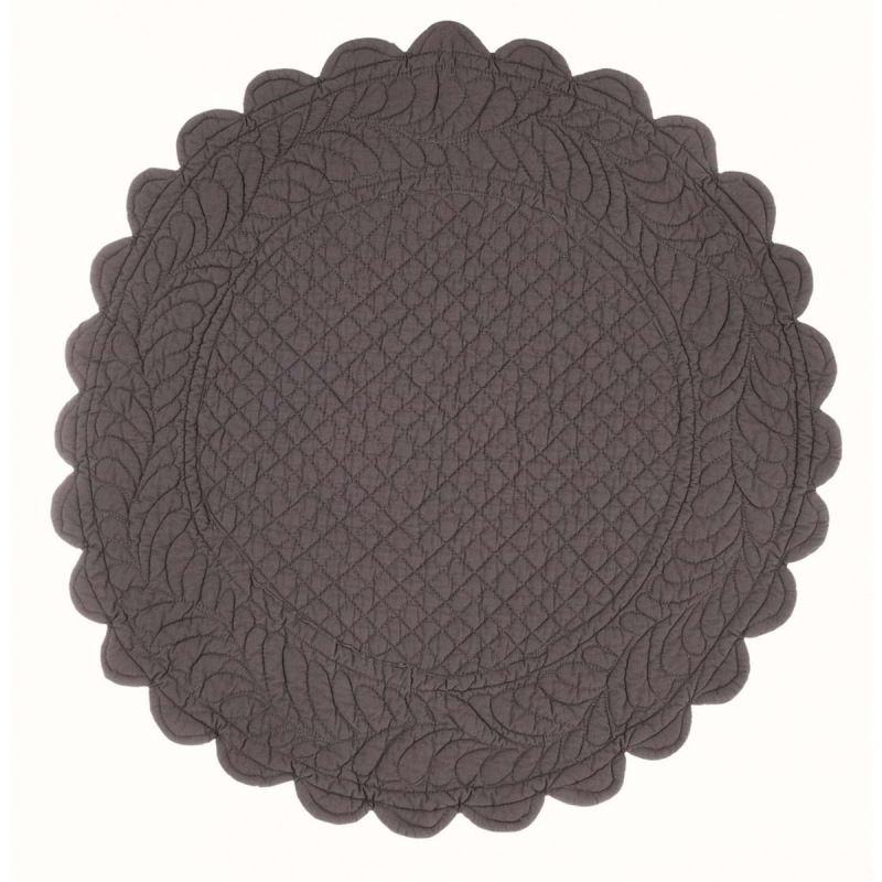  Rundes Tischset Elegantes Anthrazit