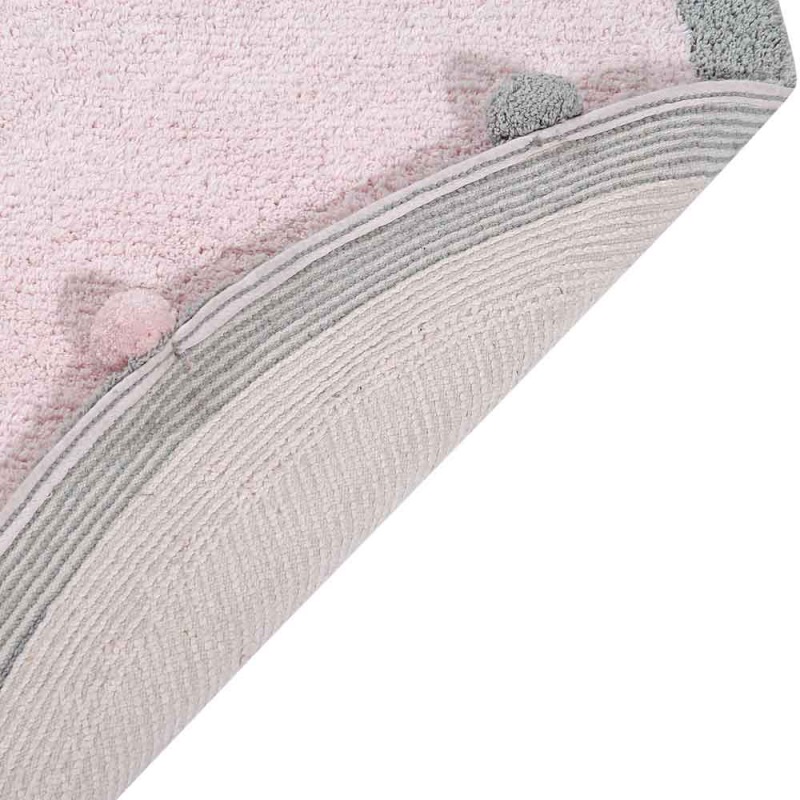  Pomponetta rosa Durchmesser 120 cm