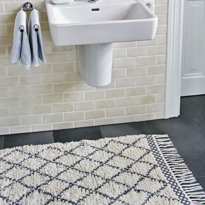  Morocco, getuftet 70 x 140 cm grau natur