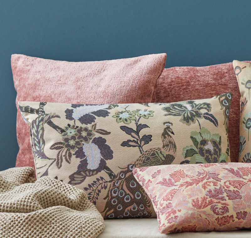  GOBELIN KISSEN Lea blush 50 x 33 cm