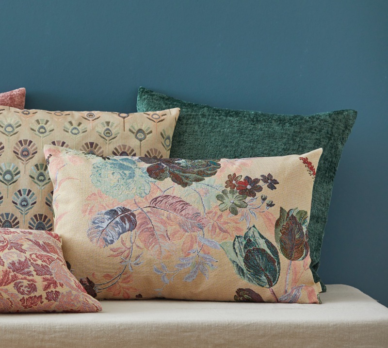  CHENILLE KISSEN Emerald Grün 50 x 50 cm