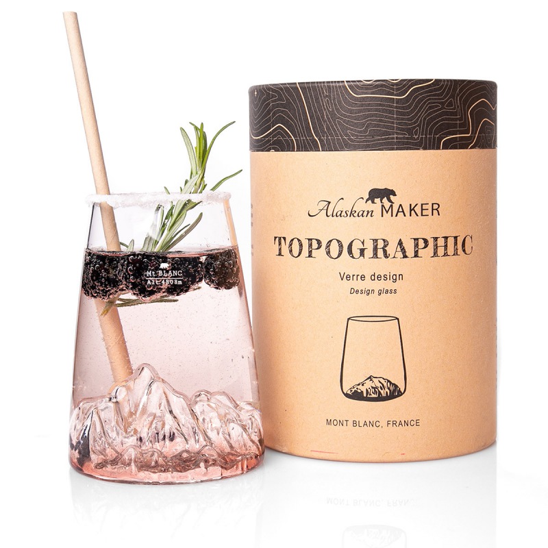  TOPOGRAPHIC Glas Mont Blanc