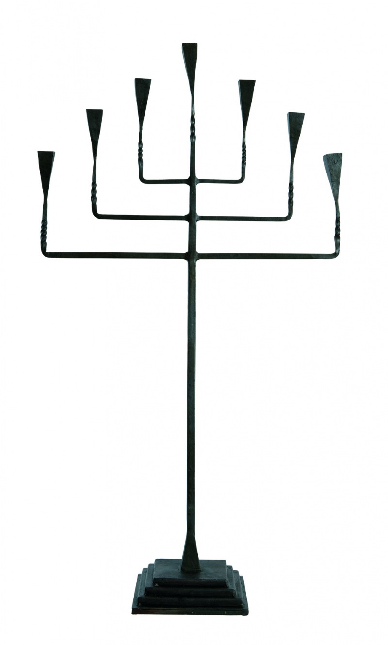  7-Kerzenleuchter Schmiedeeisen