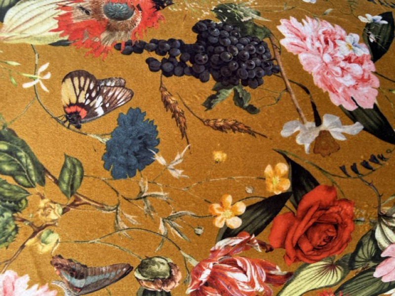  Floral Velvet Lampenschirm