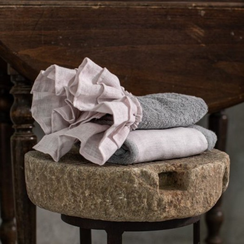  Handtuch Bella Donna Grau Puderrosa 60 x 100 cm cm