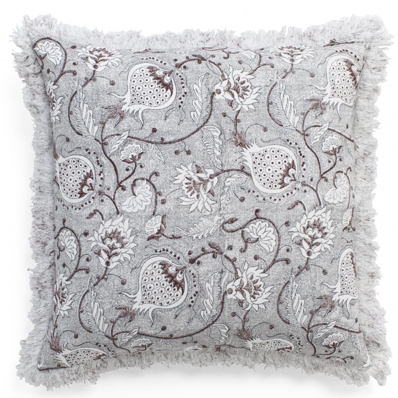  Leinen Kissen Chamois grau