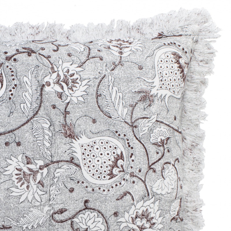  Leinen Kissen Chamois grau