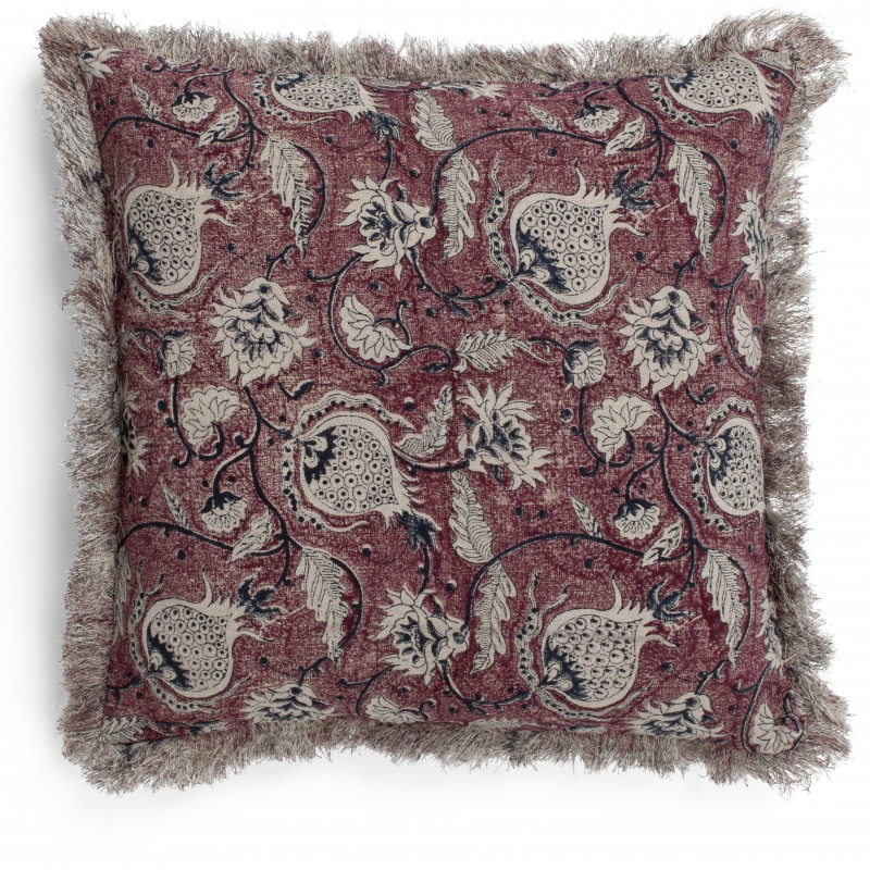  Leinen Kissen Chamois rot