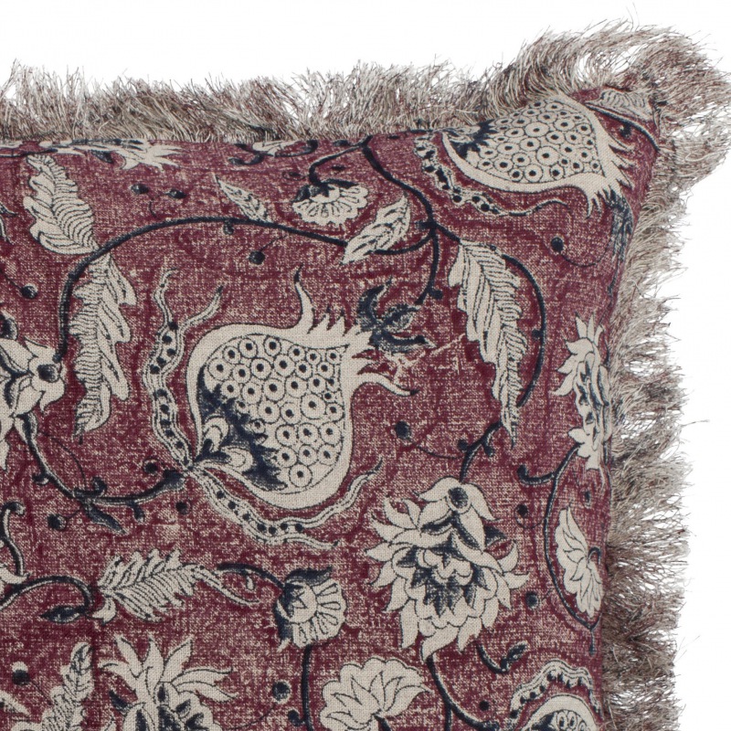  Leinen Kissen Chamois rot