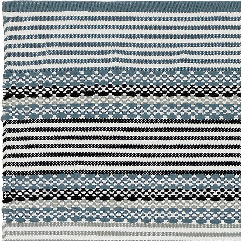  Liv Poly-Läufer Knit in Blaumix  70 x 190 cm