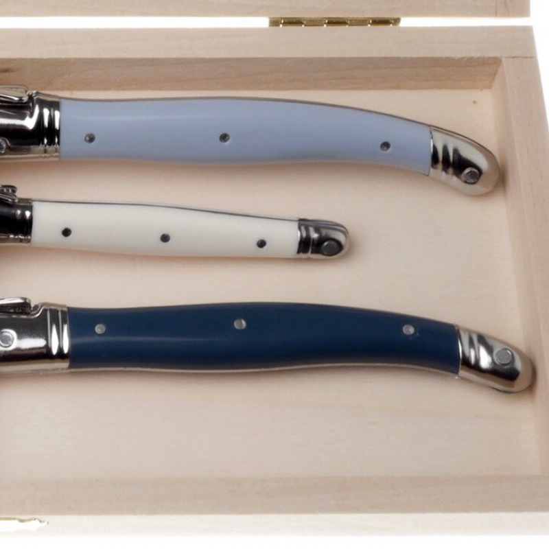  3er Käsemesser-Set Nordic blue