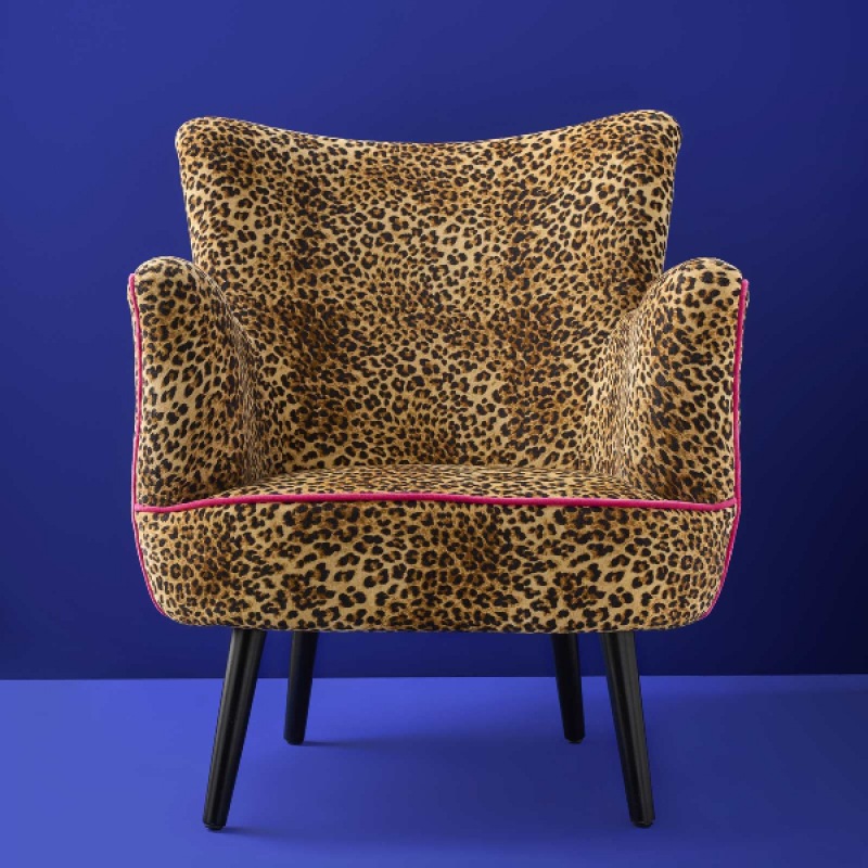  Sessel Leopard Pink Jungle