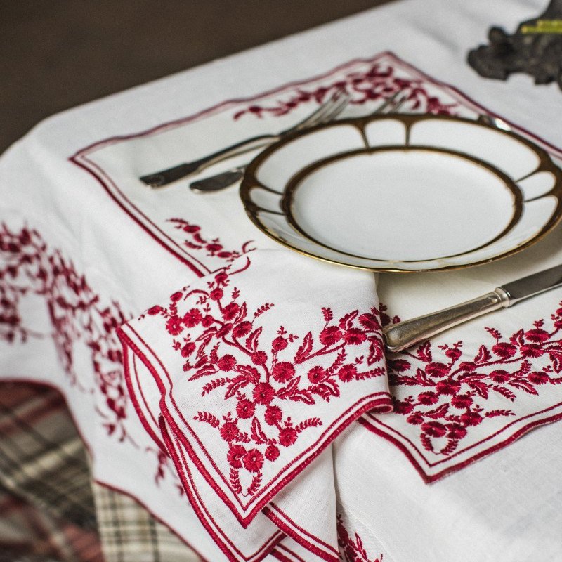  Tischset Venaria Finesse elfenbein-weiss