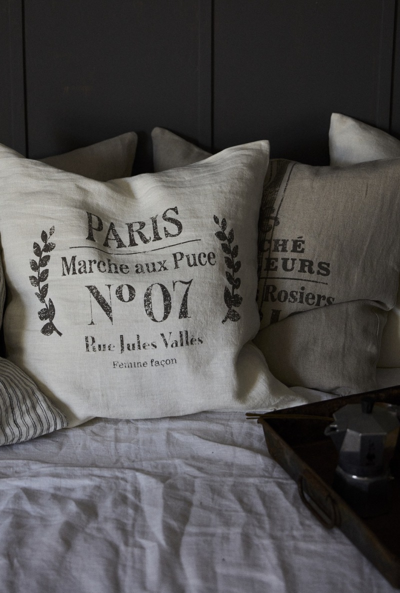  Leinenkissen Marché aux Puces, 50 x 70 cm