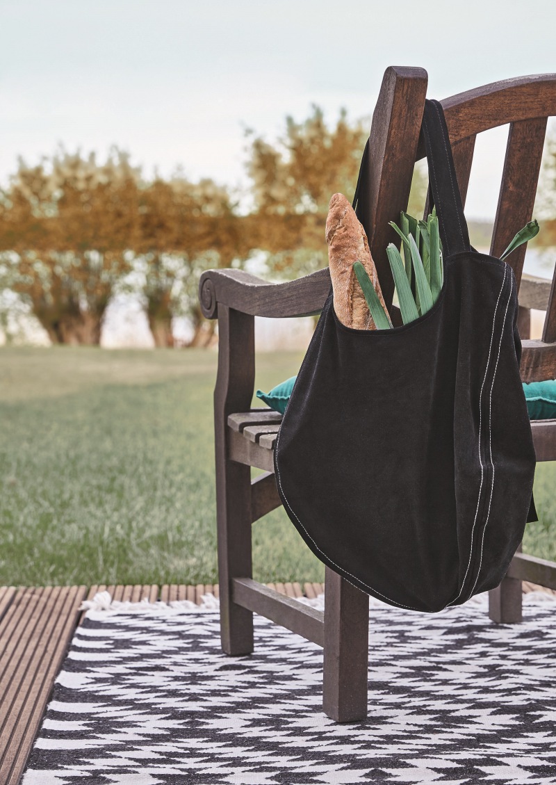  Teppich Apache, 140 x 200 cm, schwarz/weiss