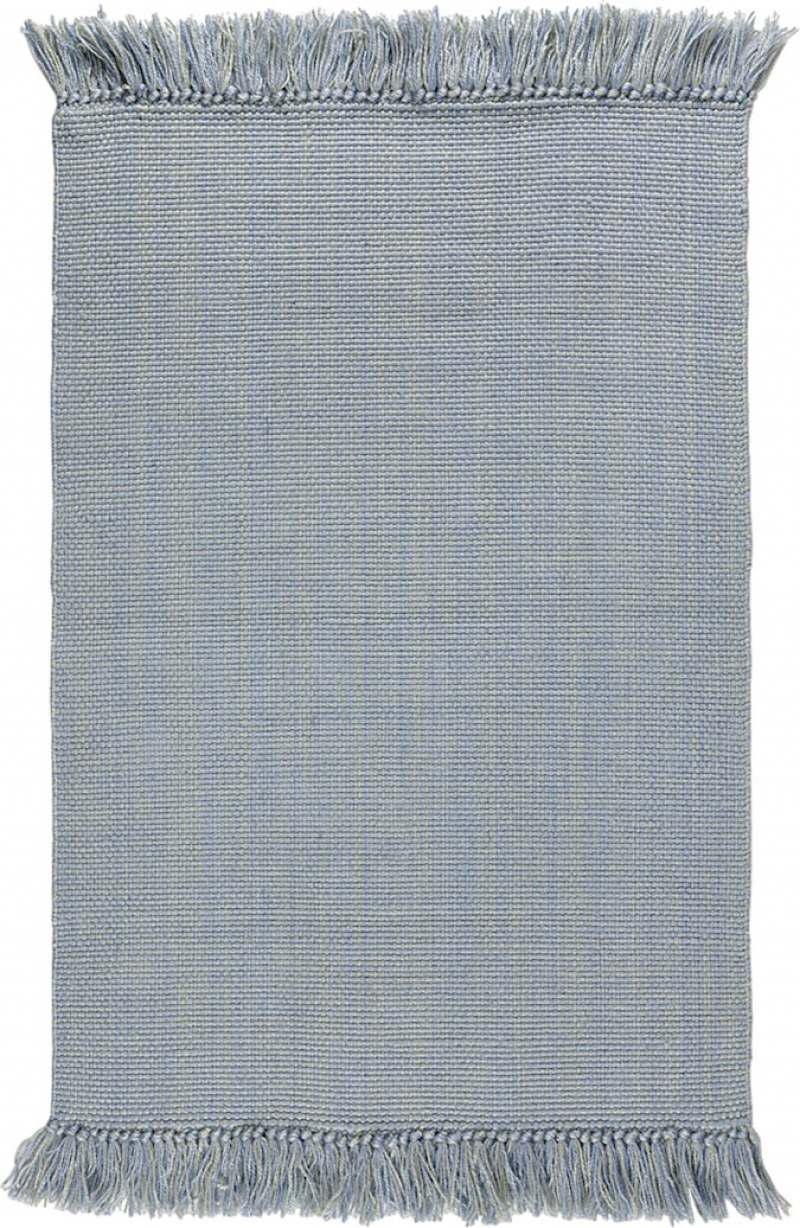  PET - Duo aqua Fransen Teppich 140 x 200 cm