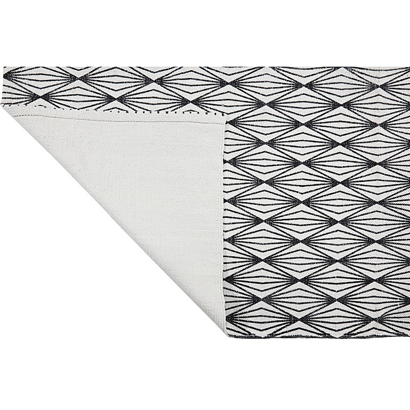  Läufer Lantern schwarz bedruckt,  70 x 140 cm