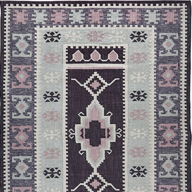  PET - Souk Kelim Teppich sage 200 x 300 cm