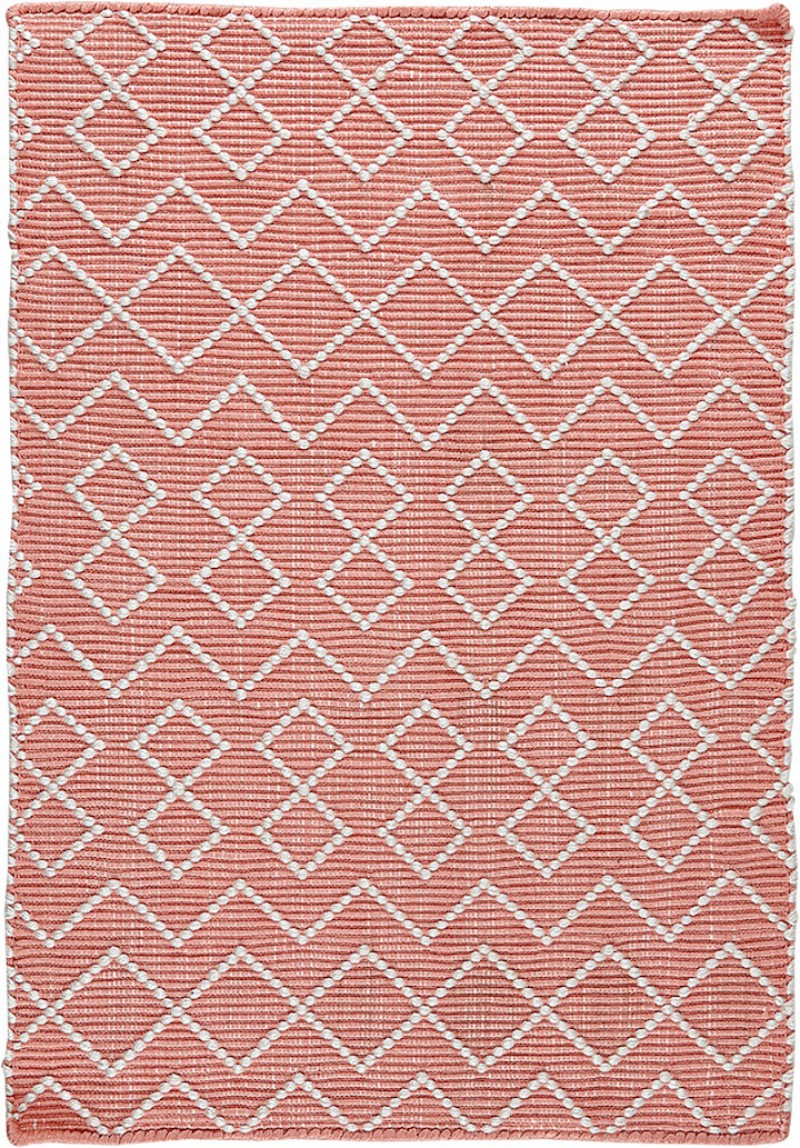  PET - Tunis Läufer coral - ecru 60 x 90 cm