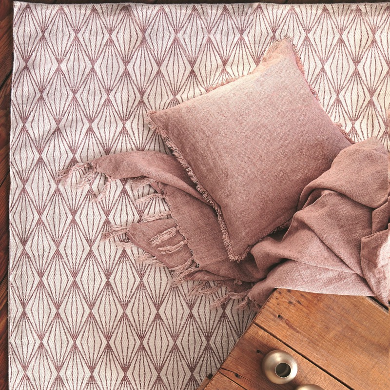  Teppich Lantern mauve bedruckt,  130 x 190 cm