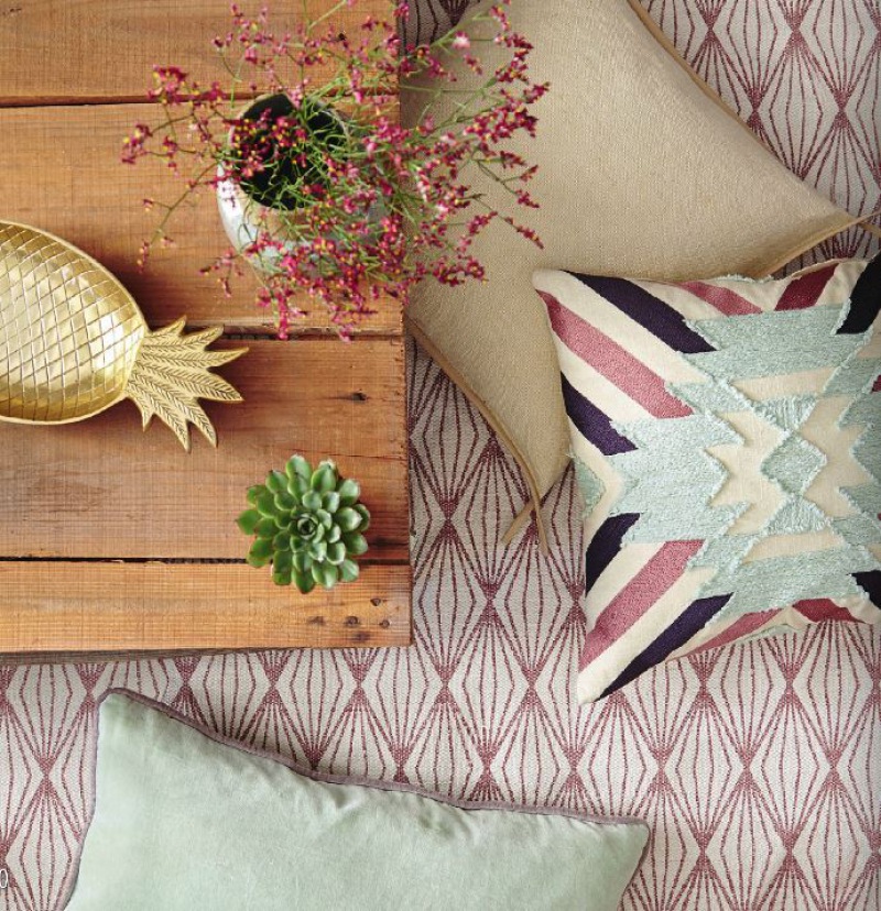  Teppich Lantern mauve bedruckt,  130 x 190 cm