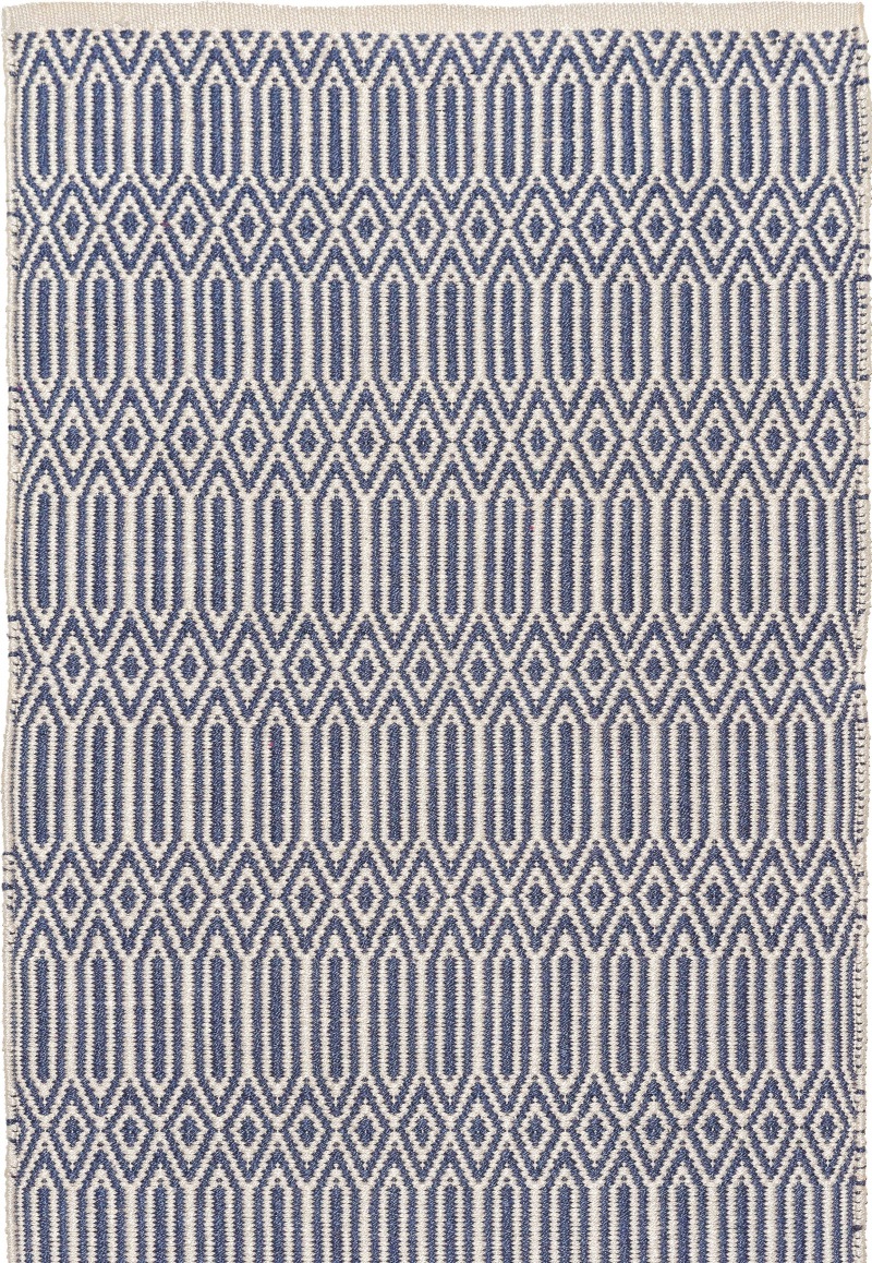  PET - Wik Teppich, blau-ecru  200 x 300 cm