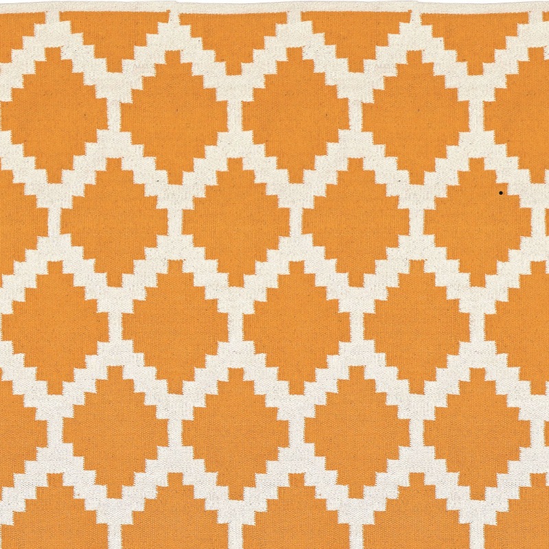  Läufer klein Siesta, 55 x 120 cm, gelb/weiss