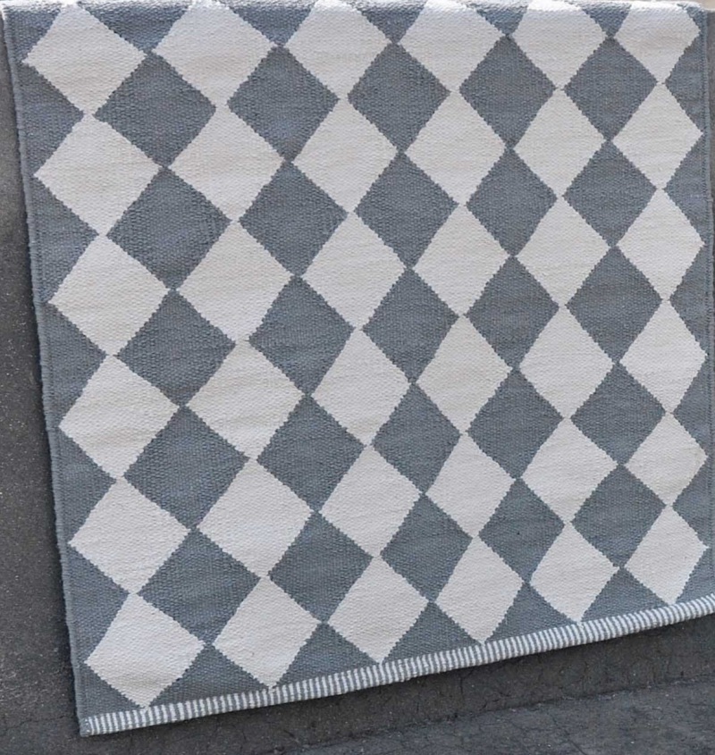  Läufer Diamond 55 x 120 cm grau-weiss