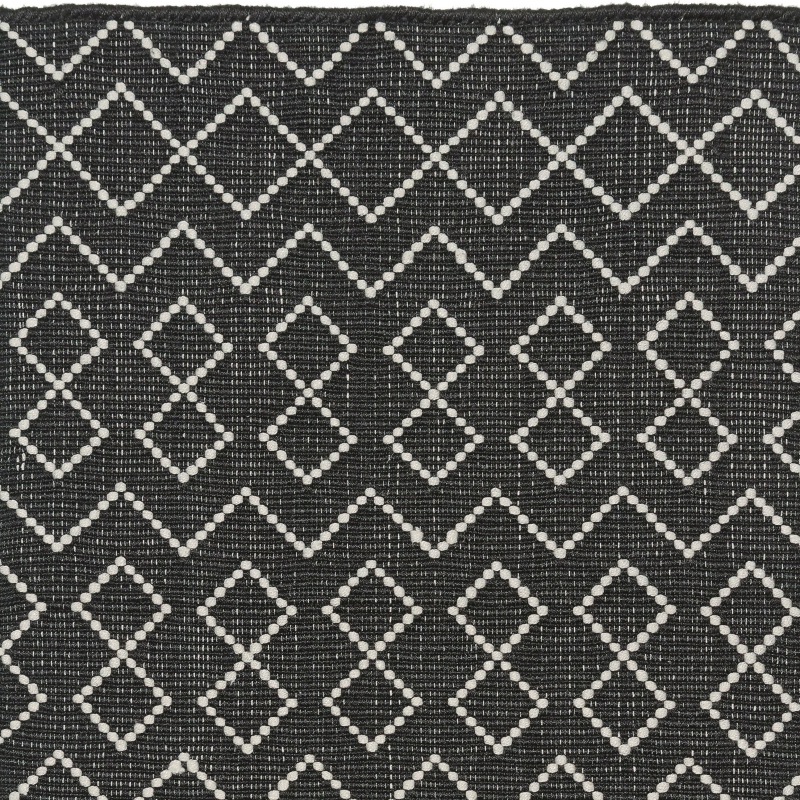  PET - Tunis Läufer  schwarz-ecru 60 x 90 cm