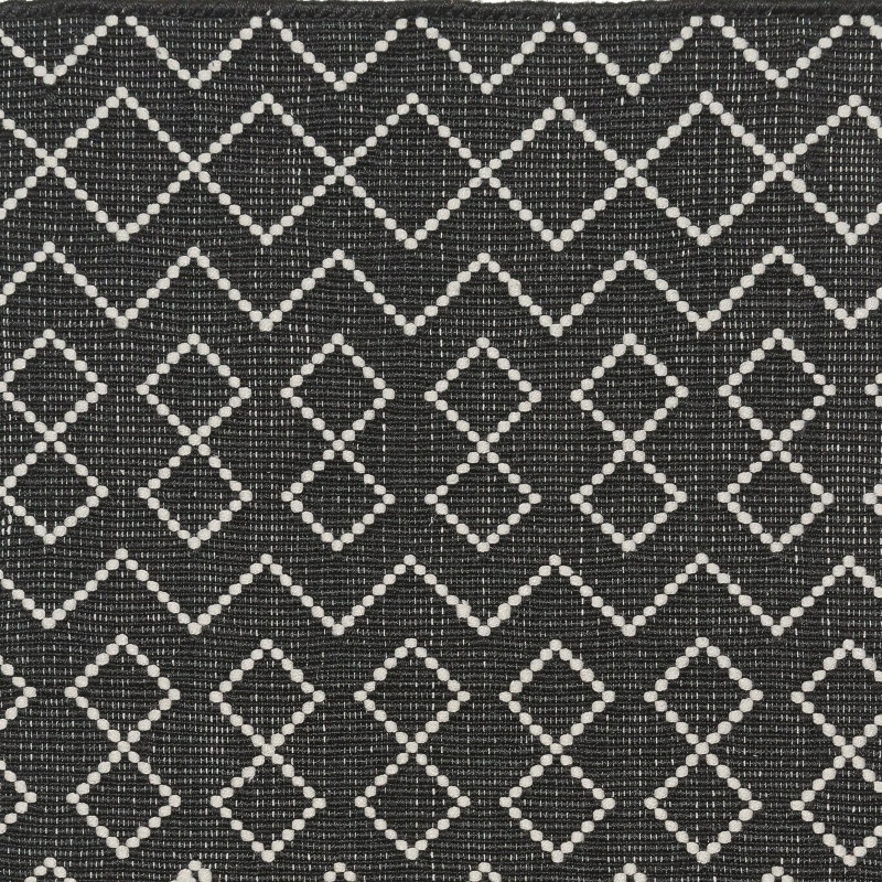  PET - Tunis Läufer  schwarz-ecru 70 x 250 cm