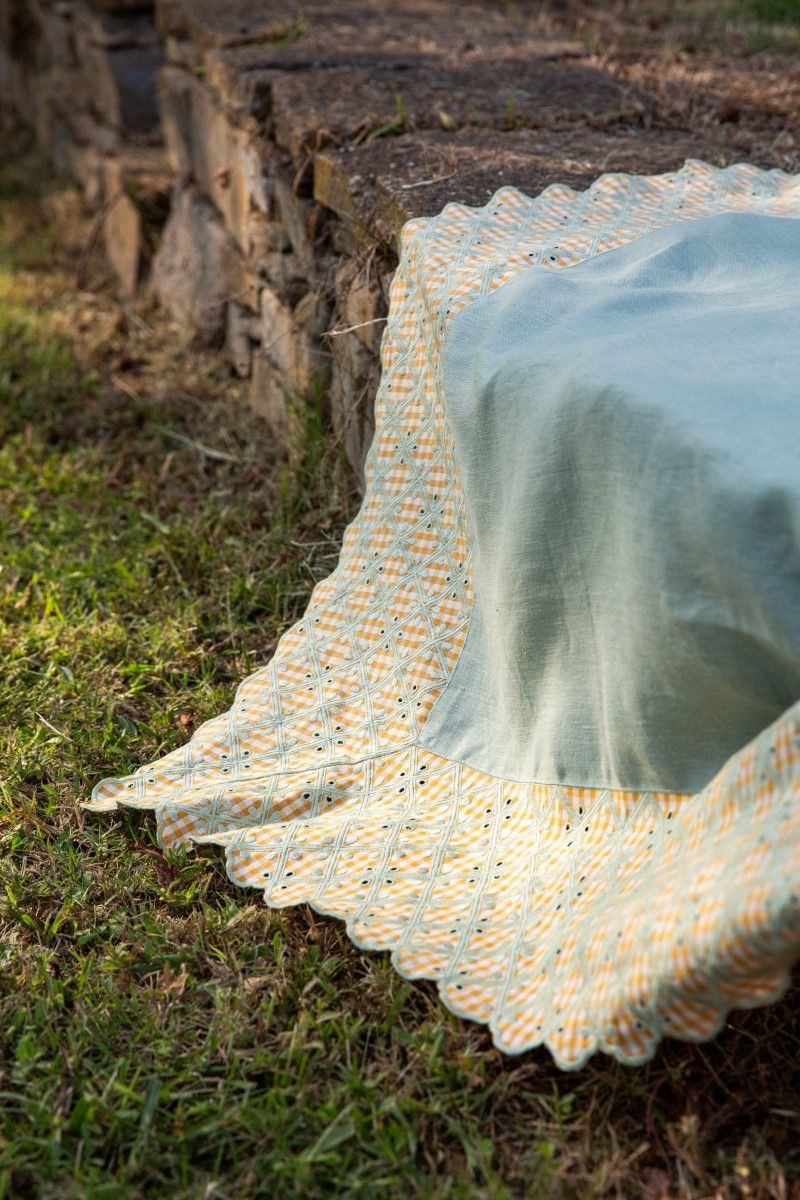  TISCHDECKE PFLEGELEICHT Nastri gelb