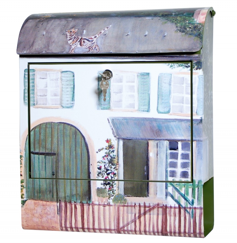  Briefkasten Haus mit Katze