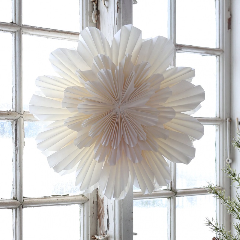  Papierstern Schneeblume